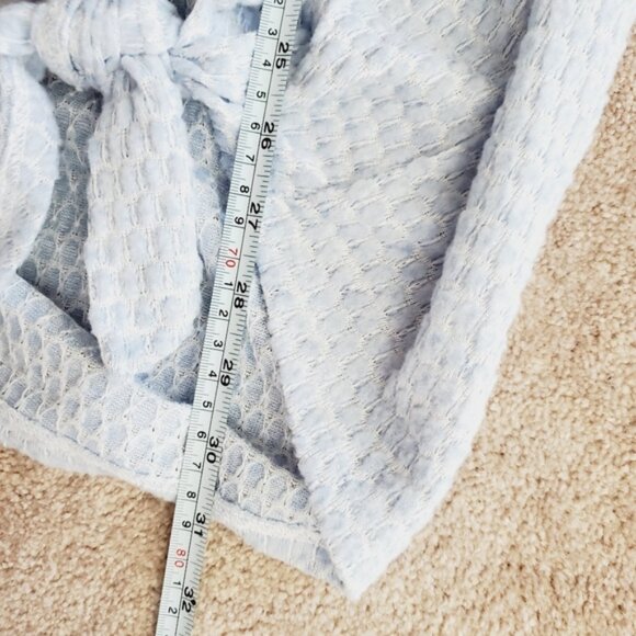 New York Laundry Thermal Lagenlook Boho Button Tie Lounge Top 3X - Picture 7 of 8